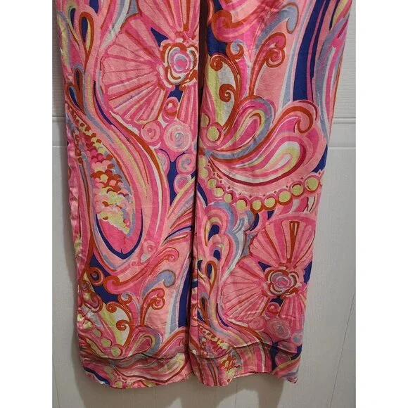 Lilly Pulitzer Womens Georgia May Palazzo Pull-On Stretch Pants Reef Retreat XXS - Picture 12 of 16